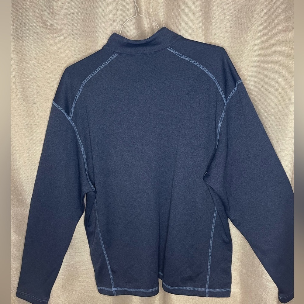New Pebble Beach Performance Mens Medium Blue Quarter Zip Up Pullover XL - Picture 5 of 9